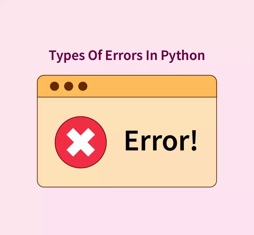 An illustration of a web browser with a red error message that says Error!