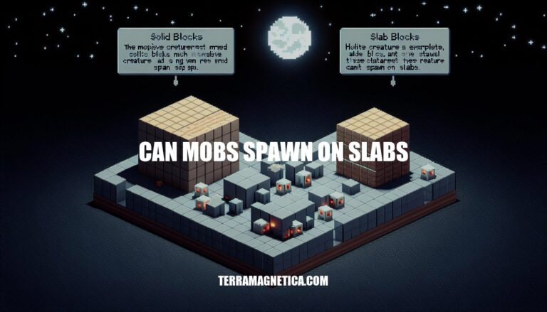 Can Mobs Spawn on Slabs in Minecraft