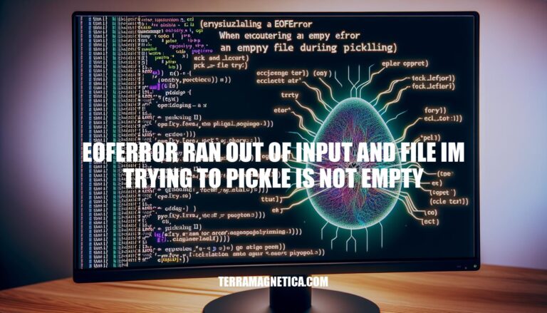 Dealing with EOFError: Handling an Empty File when Pickling in Python