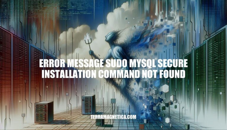 Error Message: sudo mysql secure installation command not found