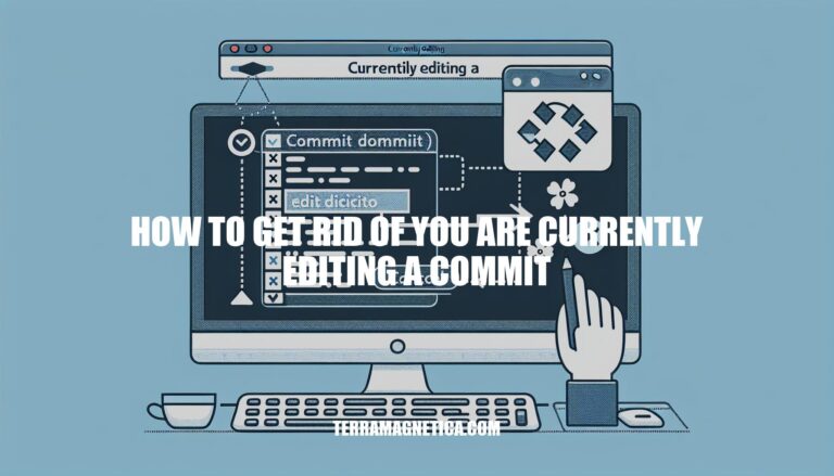 How to Get Rid of You Are Currently Editing a Commit