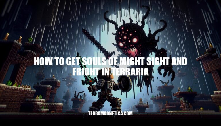 How to Get Souls of Might, Sight, and Fright in Terraria