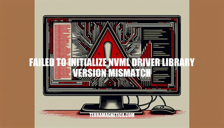 Troubleshooting 'Failed to Initialize NVML Driver Library Version Mismatch'