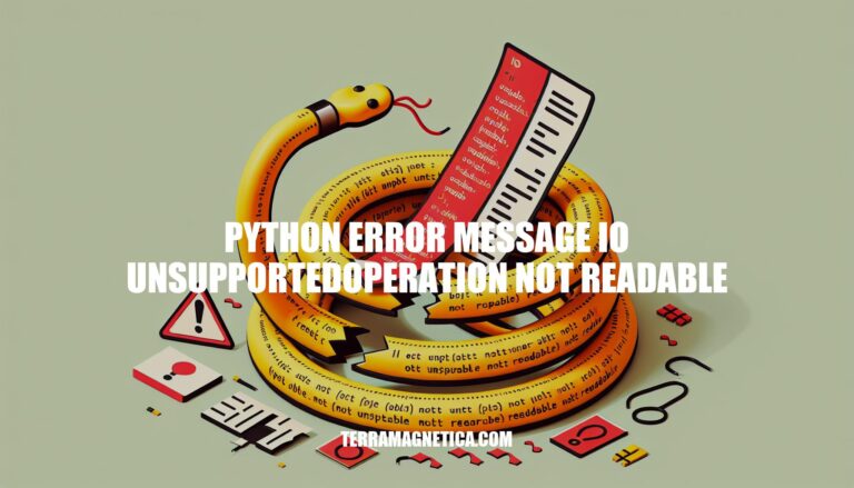 Troubleshooting Python Error: io.UnsupportedOperation Not Readable