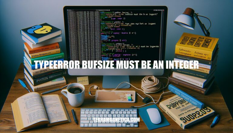 Troubleshooting TypeError: bufsize must be an integer