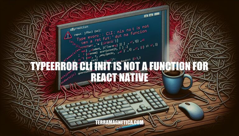 Troubleshooting TypeError: cli.init is not a function for React Native