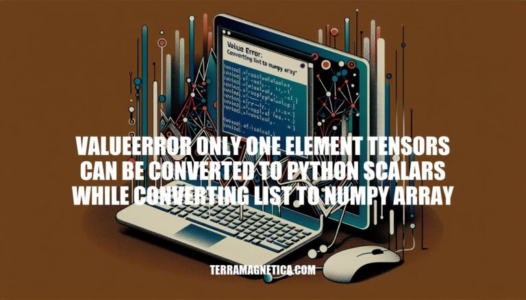 Troubleshooting ValueError: Converting List to NumPy Array