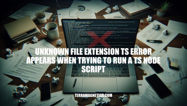Troubleshooting the Unknown File Extension .ts Error in TypeScript Node Scripts