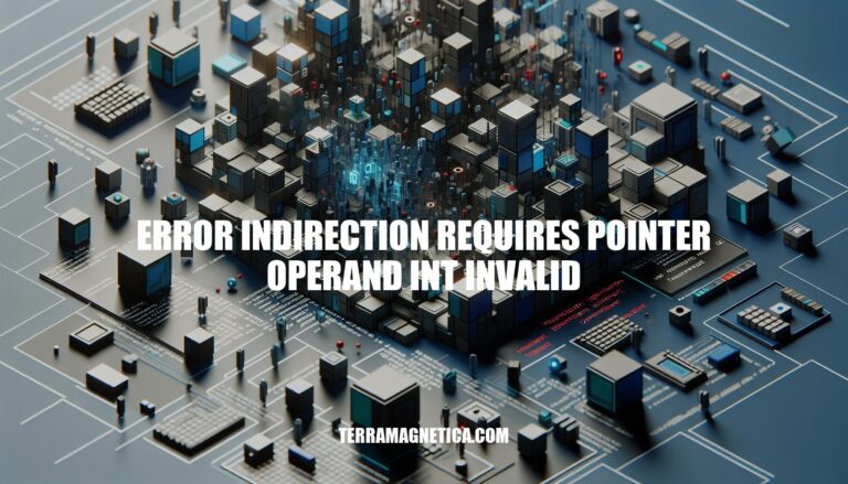 Understanding the Error: error indirection requires pointer operand int invalid