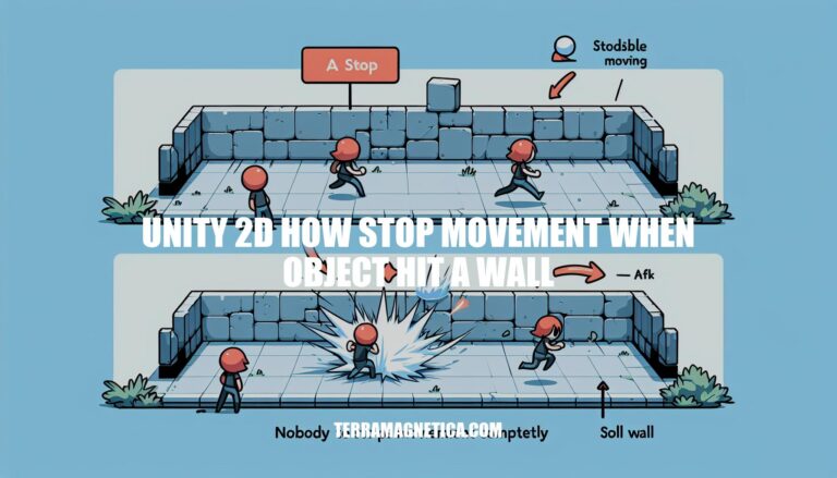 Unity 2D: How to Stop Movement When Object Hits a Wall
