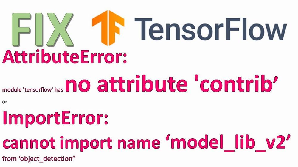 The image is of a message saying that TensorFlow cannot be imported.