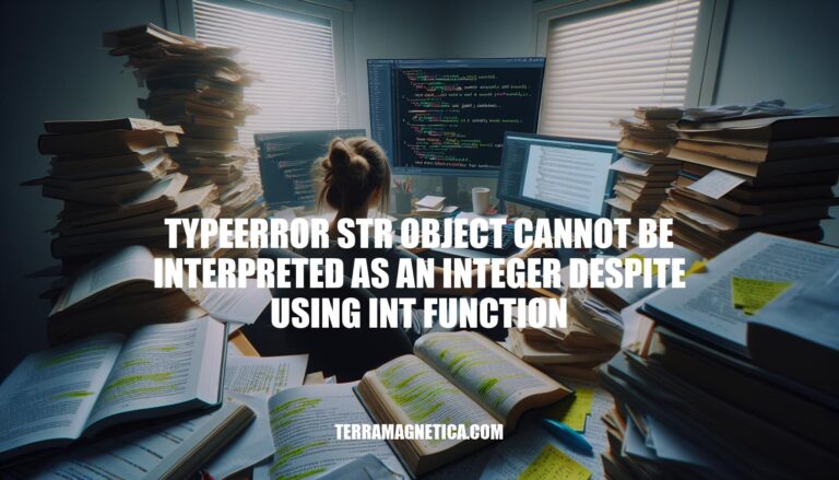 Troubleshooting 'TypeError: str object cannot be interpreted as an integer'