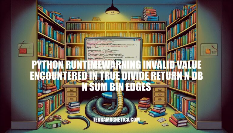 How to Handle Python RuntimeWarning: Invalid Value Encountered in True Divide