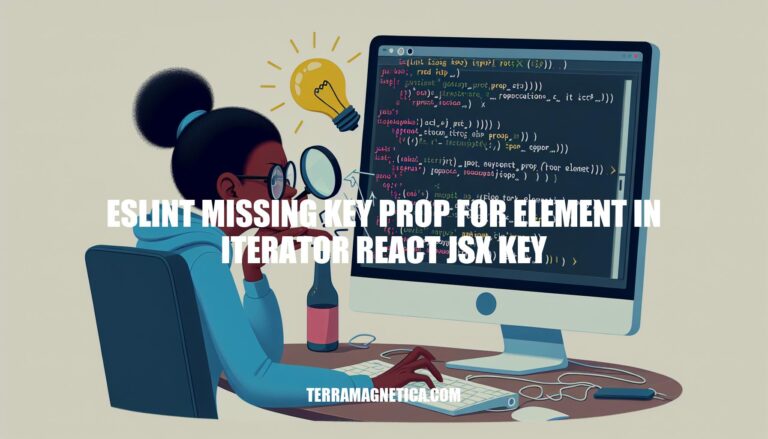 How to Resolve 'eslint missing key prop for element in iterator react jsx key'