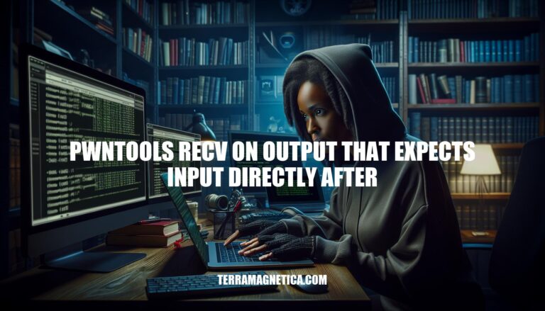 How to Use pwntools recv on Output That Expects Input Directly After
