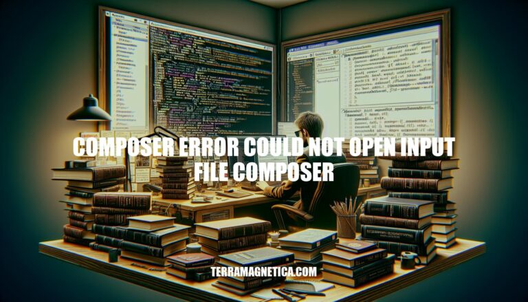 Troubleshooting Composer Error: could not open input file composer