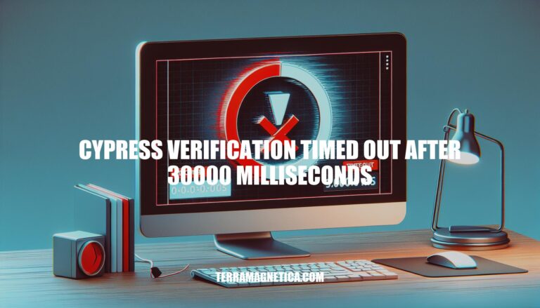 Troubleshooting Cypress Verification Timeout (30000 ms)