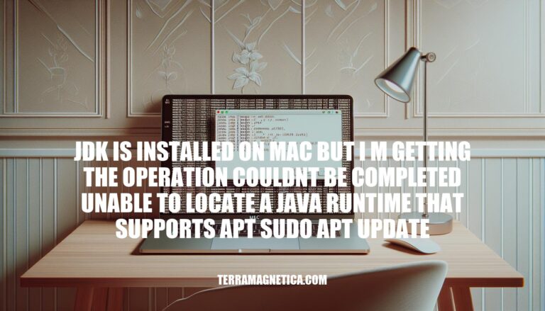 Troubleshooting Java Runtime Issue on Mac after Installing JDK