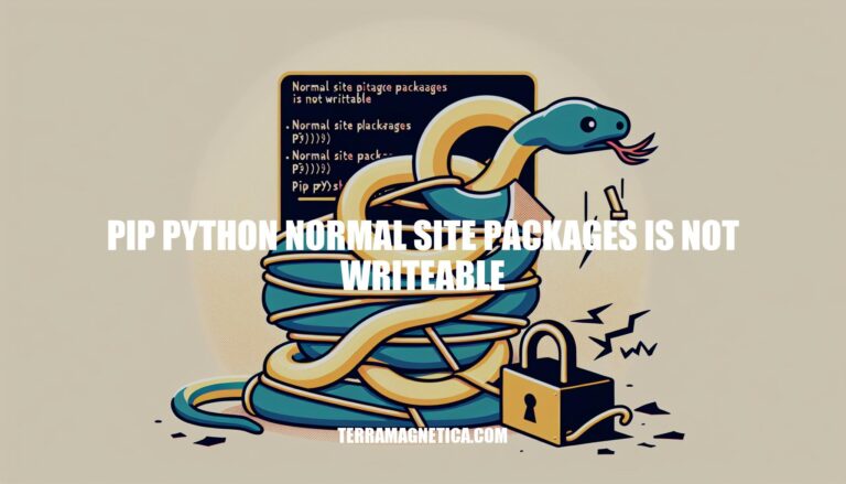 Troubleshooting: Pip Python Normal Site Packages Is Not Writeable