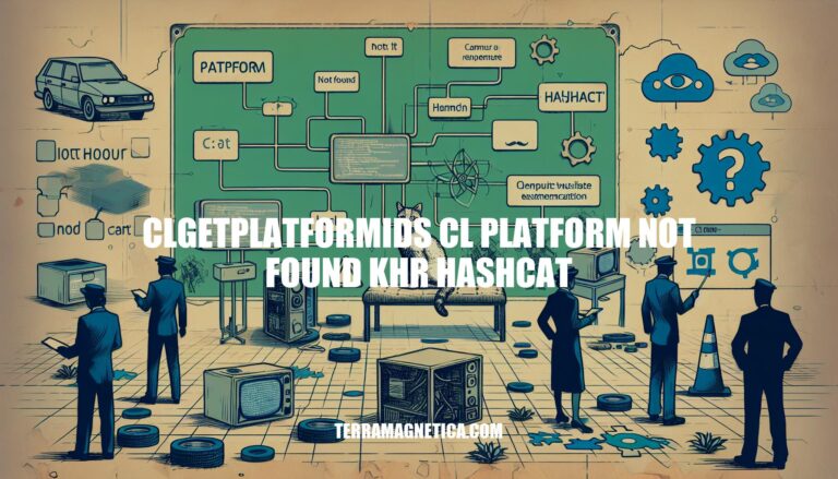 Troubleshooting clGetPlatformIDs CL Platform Not Found KHR Hashcat