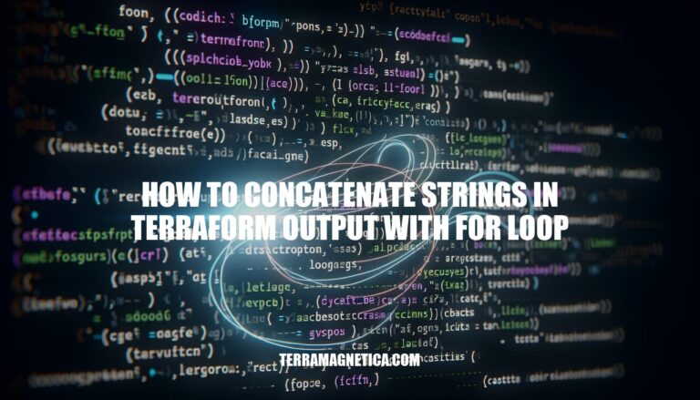 Concatenating Strings in Terraform Output: Using For Loop