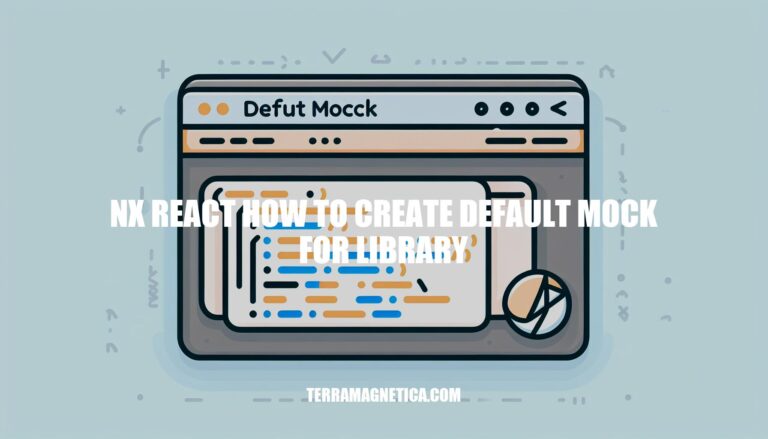 Creating Default Mock for Library in Nx React