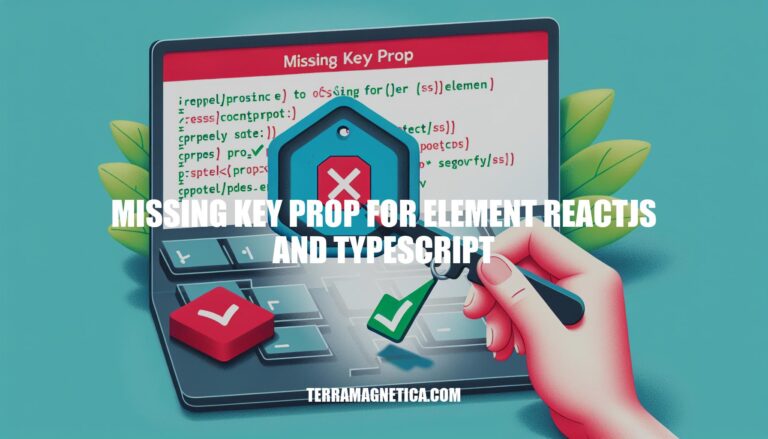 How to Resolve Missing Key Prop for Element in ReactJS and TypeScript