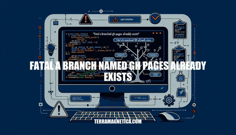 How to Resolve 'fatal a branch named gh pages already exists' Error