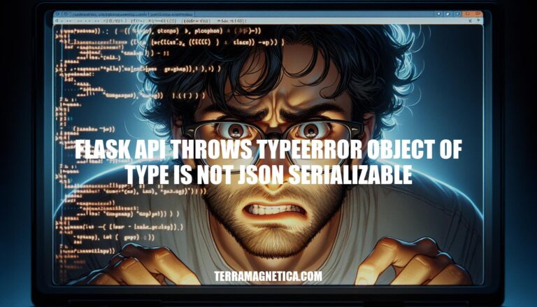 Troubleshooting Flask API TypeError: Object of Type is Not JSON Serializable