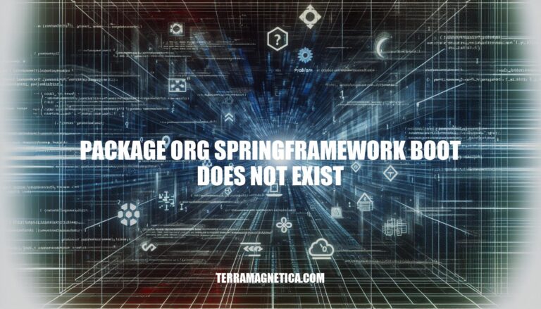 Troubleshooting: Package org.springframework.boot does not exist