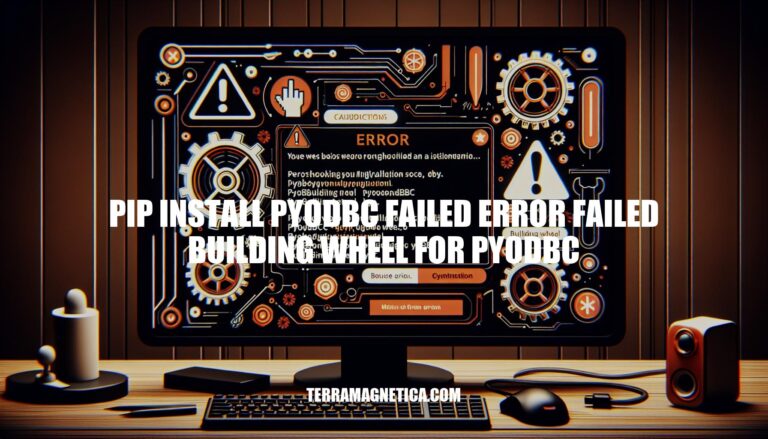 Troubleshooting 'pip install pyodbc failed error failed building wheel for pyodbc'