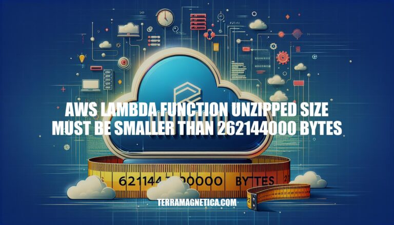 AWS Lambda Function Unzipped Size Limit: Best Practices for Compliance with 262144000 Bytes