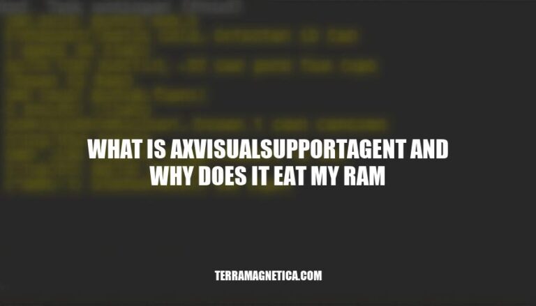 AXVisualSupportAgent: Understanding Its Purpose and Managing High RAM Usage