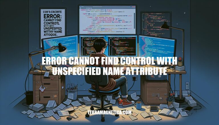 Angular Error: Cannot Find Control with Unspecified Name Attribute