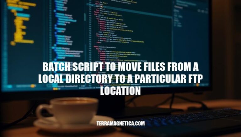 Automating File Transfers: Batch Script for Local to FTP Directory Movement