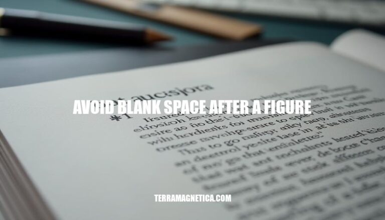 Avoiding Blank Space After Figures: Best Practices for Document Formatting