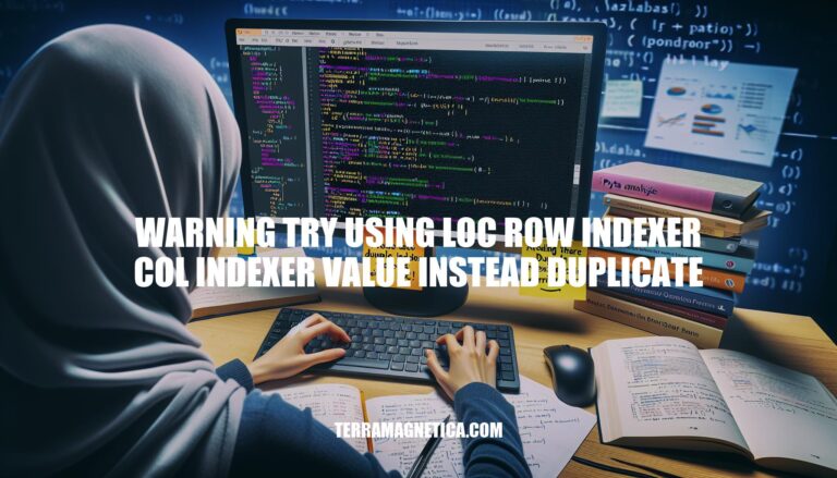 Avoiding Duplicate Indexer Warnings in Pandas with .loc