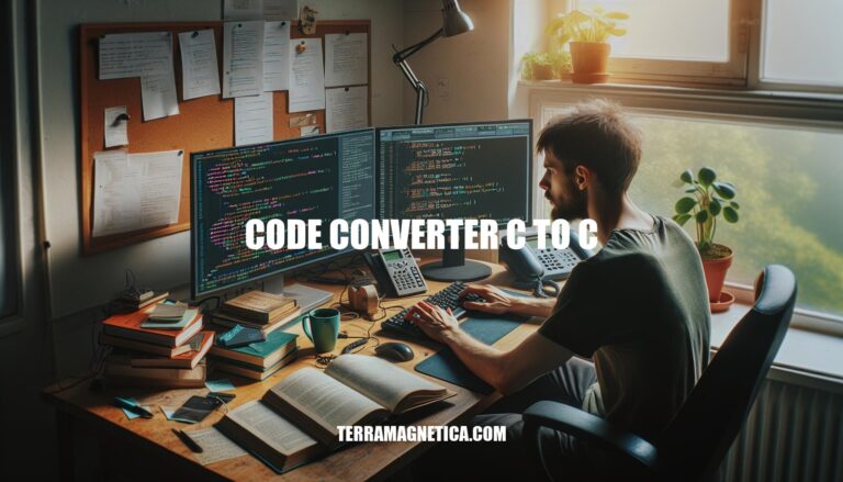 C to C Code Conversion: A Comprehensive Guide with Code Converter C to C