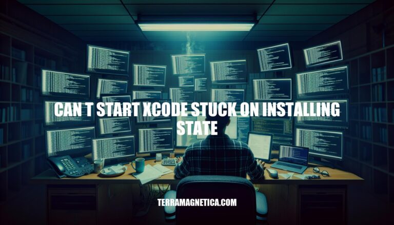 Can't Start Xcode: Stuck on Installing State? Troubleshooting and Solutions