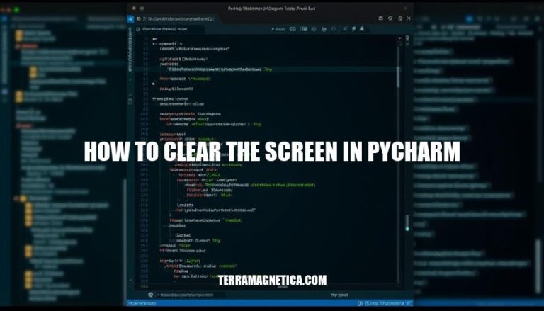 Clearing Your PyCharm Screen: A Step-by-Step Guide on How to Clear the Screen in PyCharm