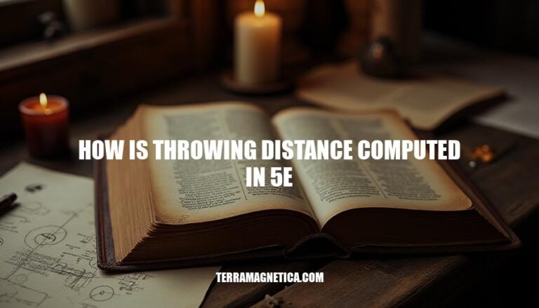 Computing Throwing Distance in 5e: A Comprehensive Guide