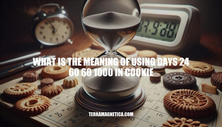 Deciphering Days 24 60 60 1000: Understanding Cookie Expiration Times