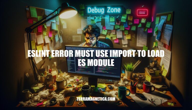 ESLint Error: Must Use Import to Load ES Module