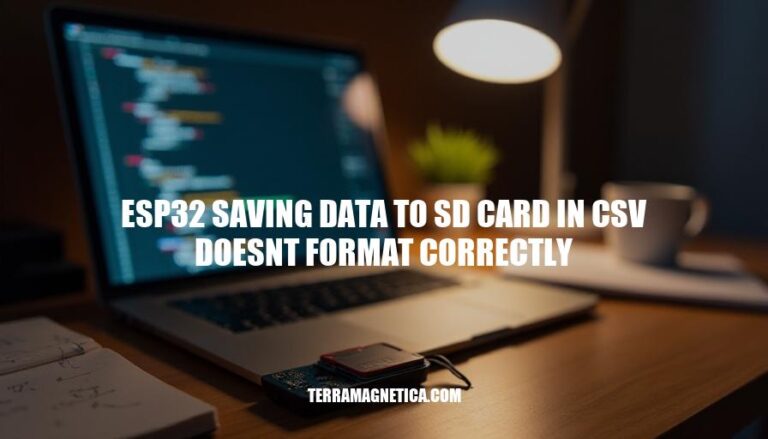 ESP32 Saving Data to SD Card in CSV: Troubleshooting Formatting Issues