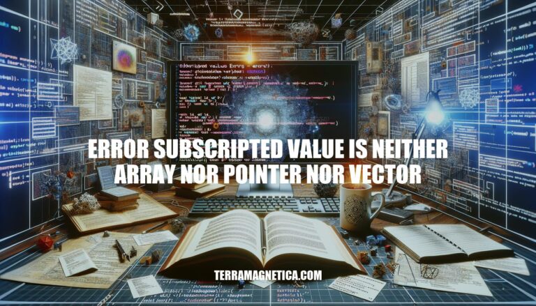 Error Subscripted Value: A Comprehensive Guide to Resolving Array, Pointer, and Vector Issues