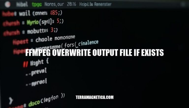 FFmpeg Overwrite Output File If Exists: A Comprehensive Guide