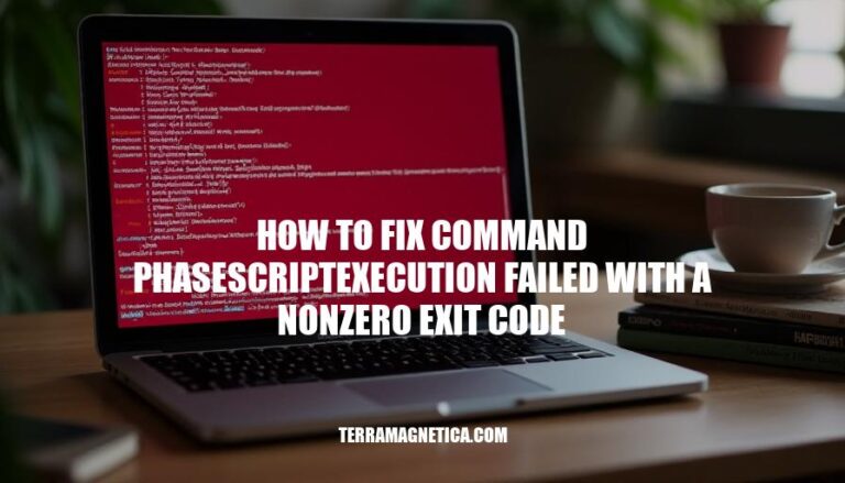 Fixing Command PhaseScriptExecution Failed: A Step-by-Step Guide to Resolving Non-Zero Exit Codes