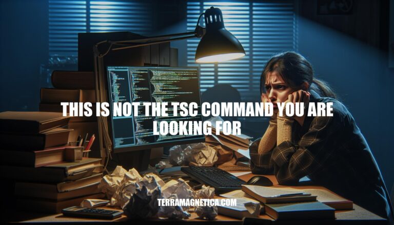 Fixing the 'This Is Not the TSC Command You Are Looking For' Error