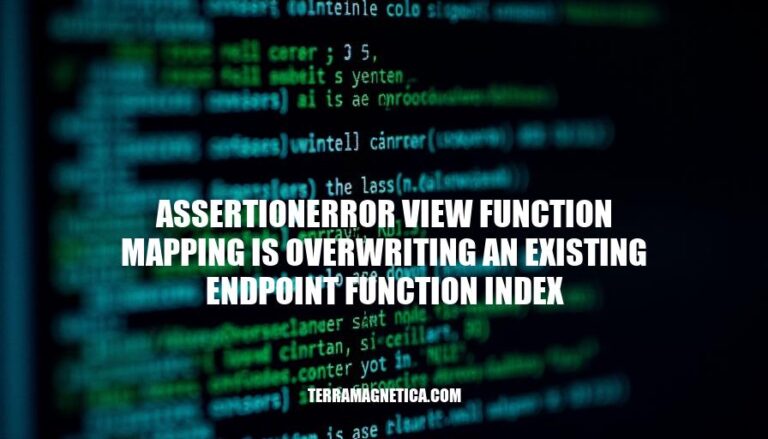 Flask AssertionError: Preventing Overwritten View Function Endpoints