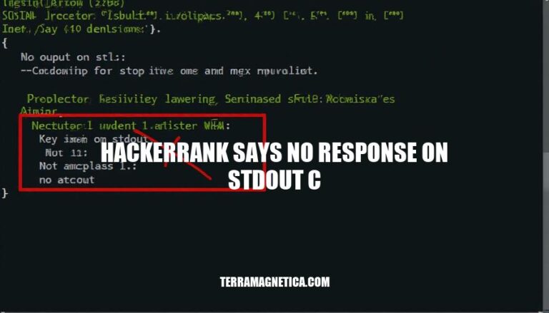 Hackerrank Says No Response on Stdout C: Troubleshooting and Best Practices